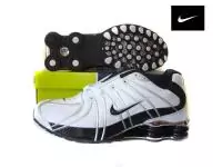 nike shox promos oz hommes -noir-blanc-noir